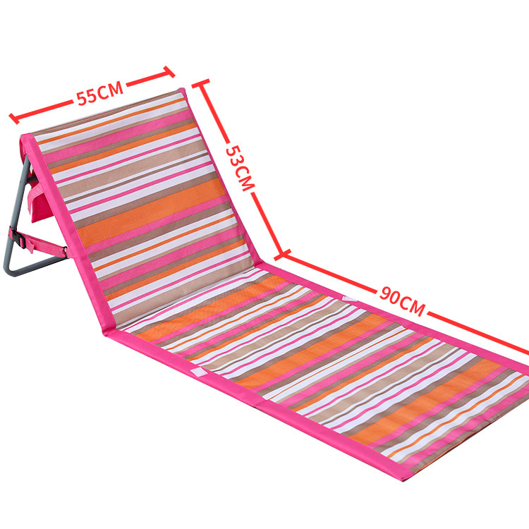 बीच लेजर चेअर फिशिंग बॅकरेस्ट लाइटवेट फोल्डिंग चेअर