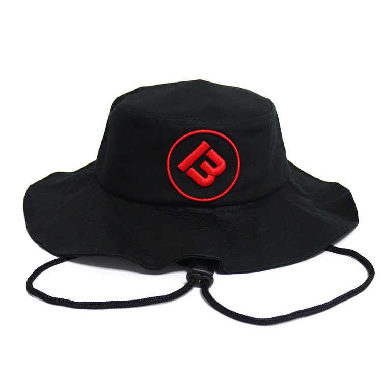 फॅक्टरी डायरेक्ट यूव्ही संरक्षण हॅट वाइड बॉर्डर विंडब्रेक दोरी