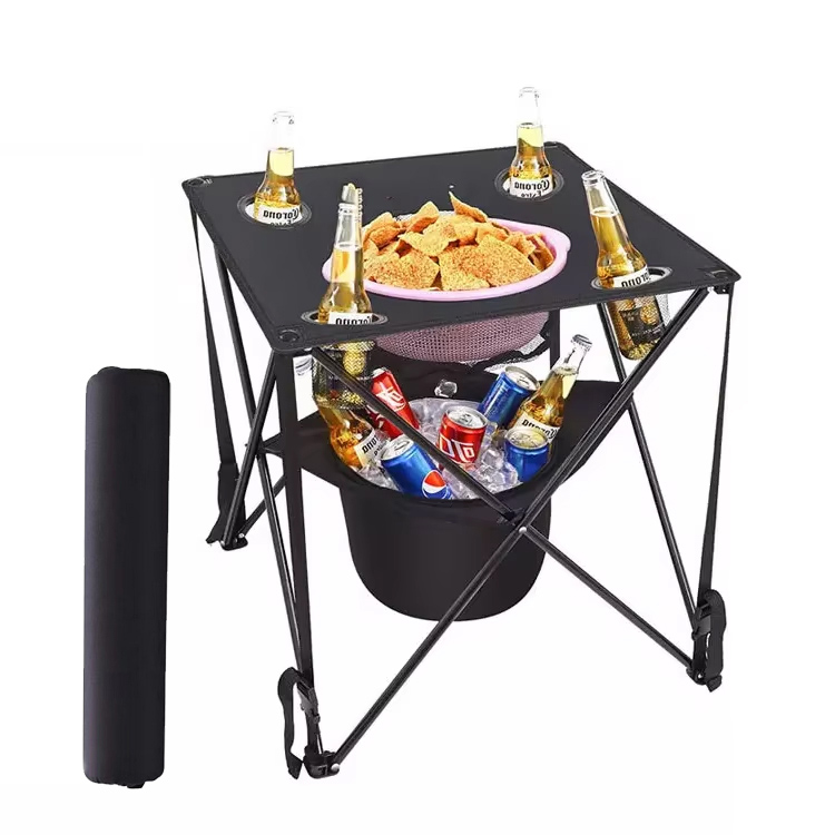 आउटडोअर होम बारसाठी आधुनिक पोर्टेबल लोह फोल्डिंग टेबल
