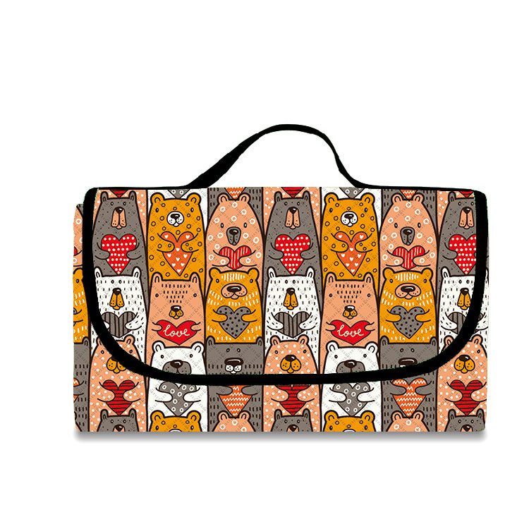 पिकनिक रग रोल अप पोर्टेबल आउटडोअर कॅम्पिंग पिकनिक मॅट