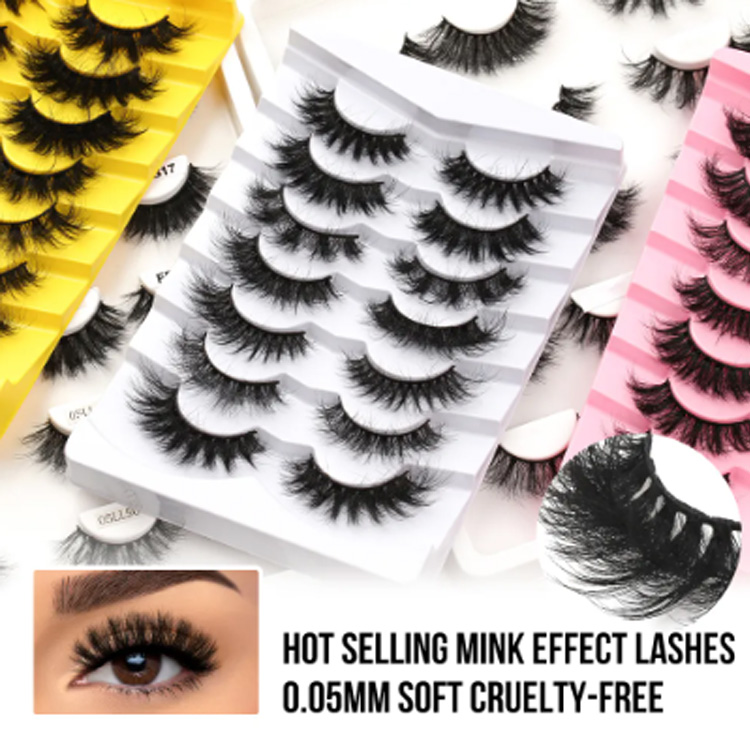 खाजगी लेबल फॉक्स सिल्स फ्लफी नैसर्गिक फॉक्स मिंक फॉल्स eyelashes