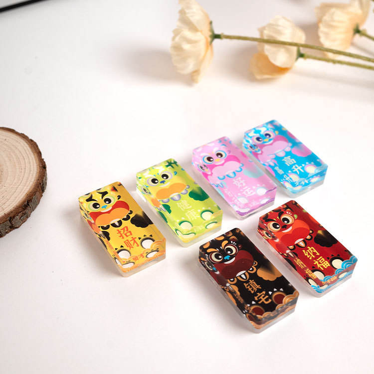 सॉफ्ट मॅग्नेट ऍक्रेलिक ब्रिक रेफ्रिजरेटर मॅग्नेट स्टिकर