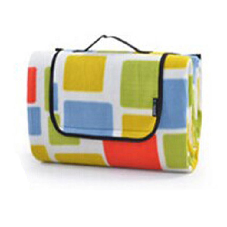 पिकनिक हँडलसाठी वॉटरप्रूफ-बॅक्ड मोठी कॅम्पिंग मॅट