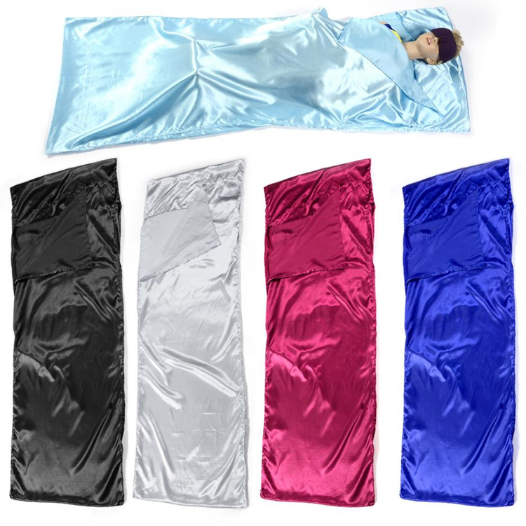 घाऊक 2025 आरामदायक लिफाफा शैली सिल्क स्लीपिंग बॅग